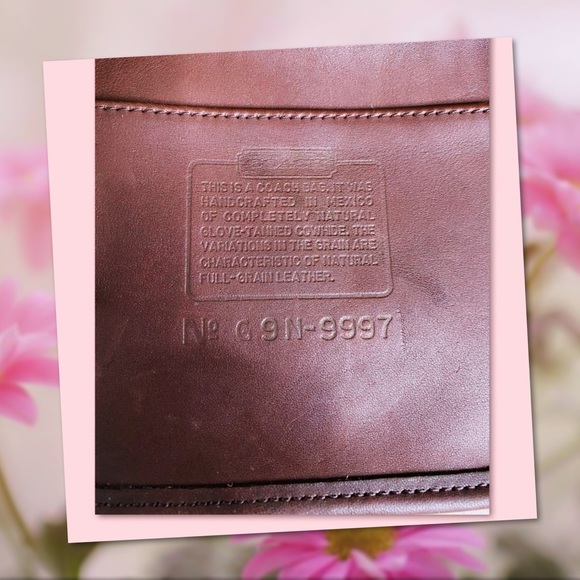 VINTAGE COACH MAHOGANY LEGACY CROSSBODY BAG 9997 - Picture 15 of 15